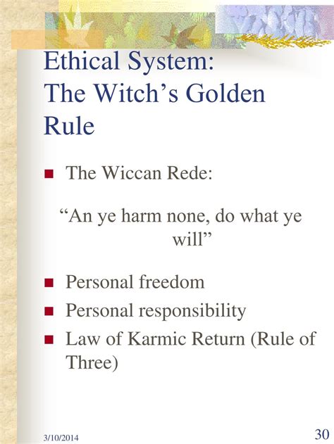 The Moral Limits of Wicca: Examining the Boundaries of Wiccan Ethics